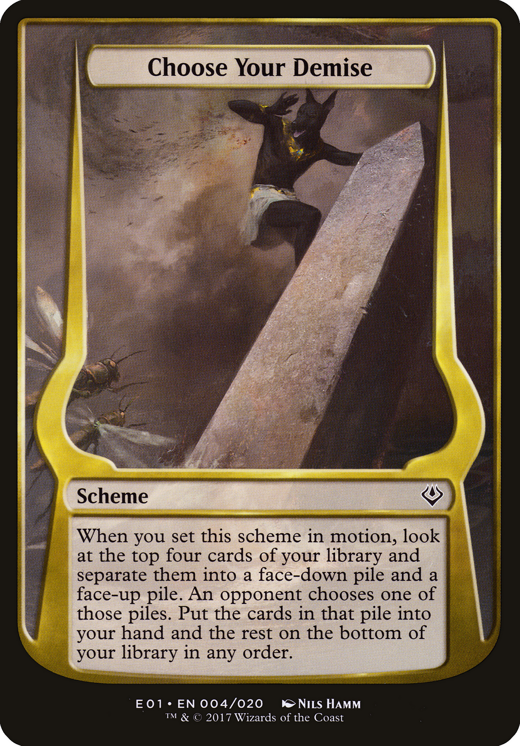 Choose Your Demise (Archenemy: Nicol Bolas) (OVER-004) [Archenemy: Nicol Bolas Schemes]