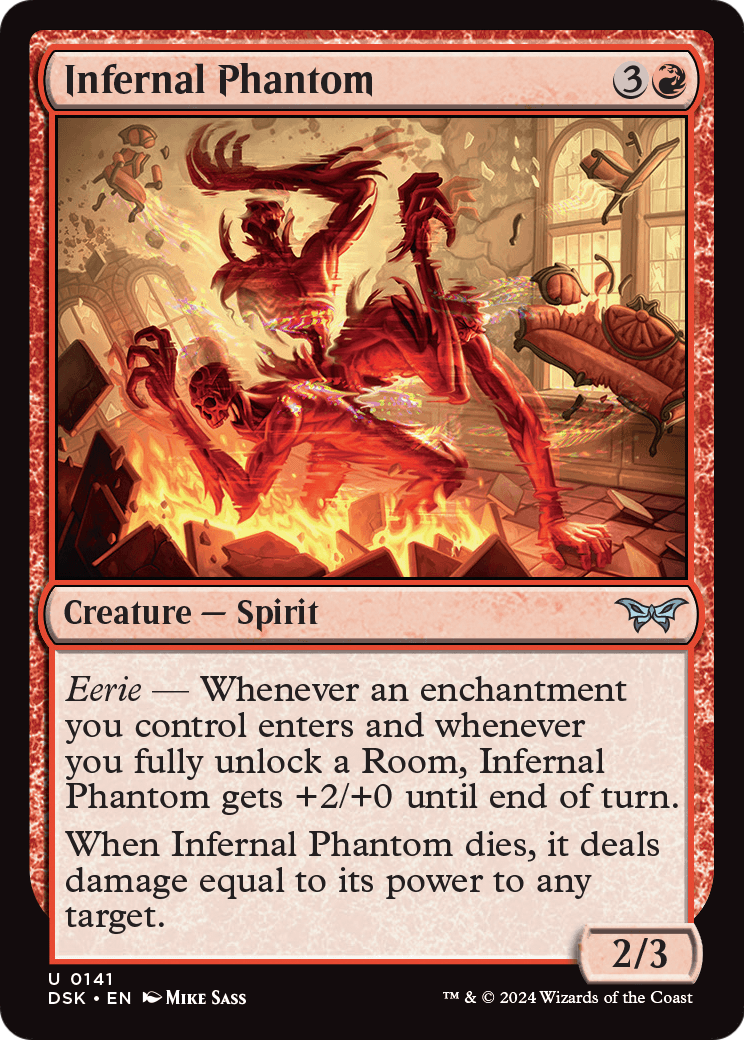 Infernal Phantom (DSK-141) [Duskmourn: House of Horror] Foil