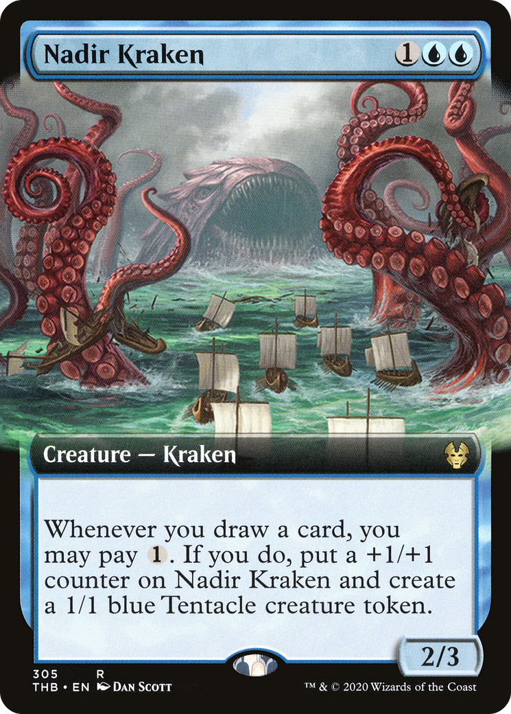 Nadir Kraken (Extended Art) (THB-305) [Theros Beyond Death]