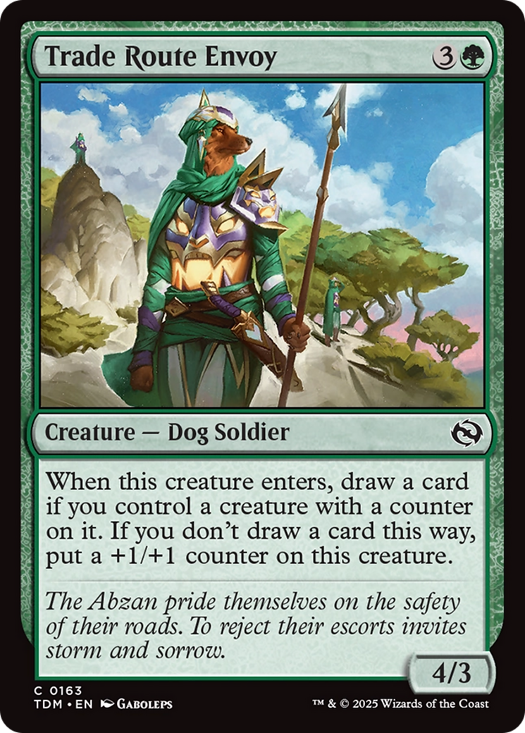 Trade Route Envoy (TDM-163) [Tarkir: Dragonstorm] Foil