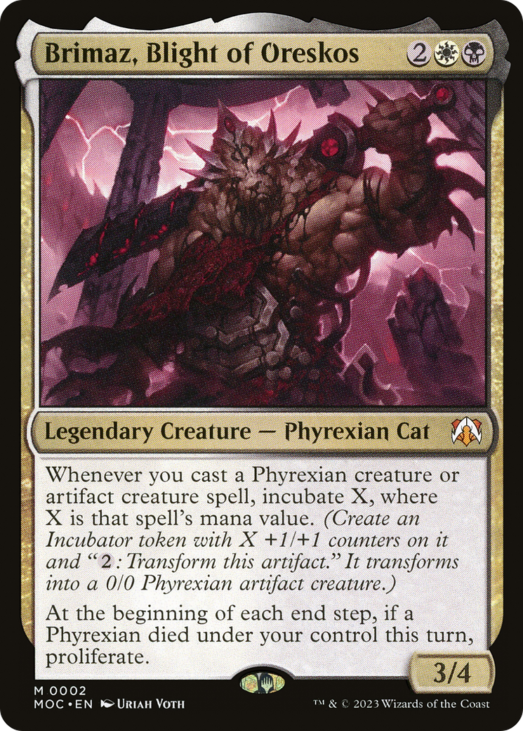 Brimaz, Blight of Oreskos (MOC-002) [March of the Machine Commander] Foil