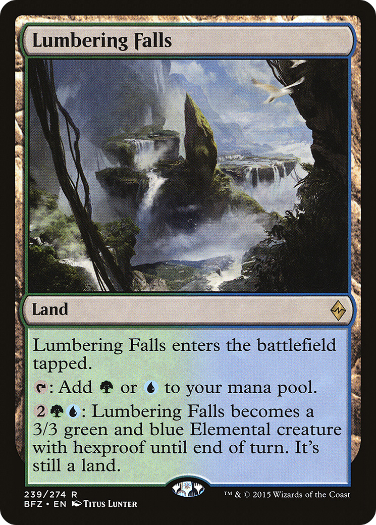 Lumbering Falls (BFZ-239) [Battle for Zendikar]