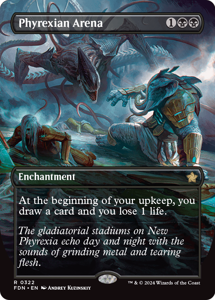 Phyrexian Arena (Borderless) (FDN-322) [Foundations] Foil