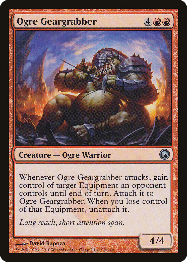Ogre Geargrabber (SOM-099) [Scars of Mirrodin] Foil