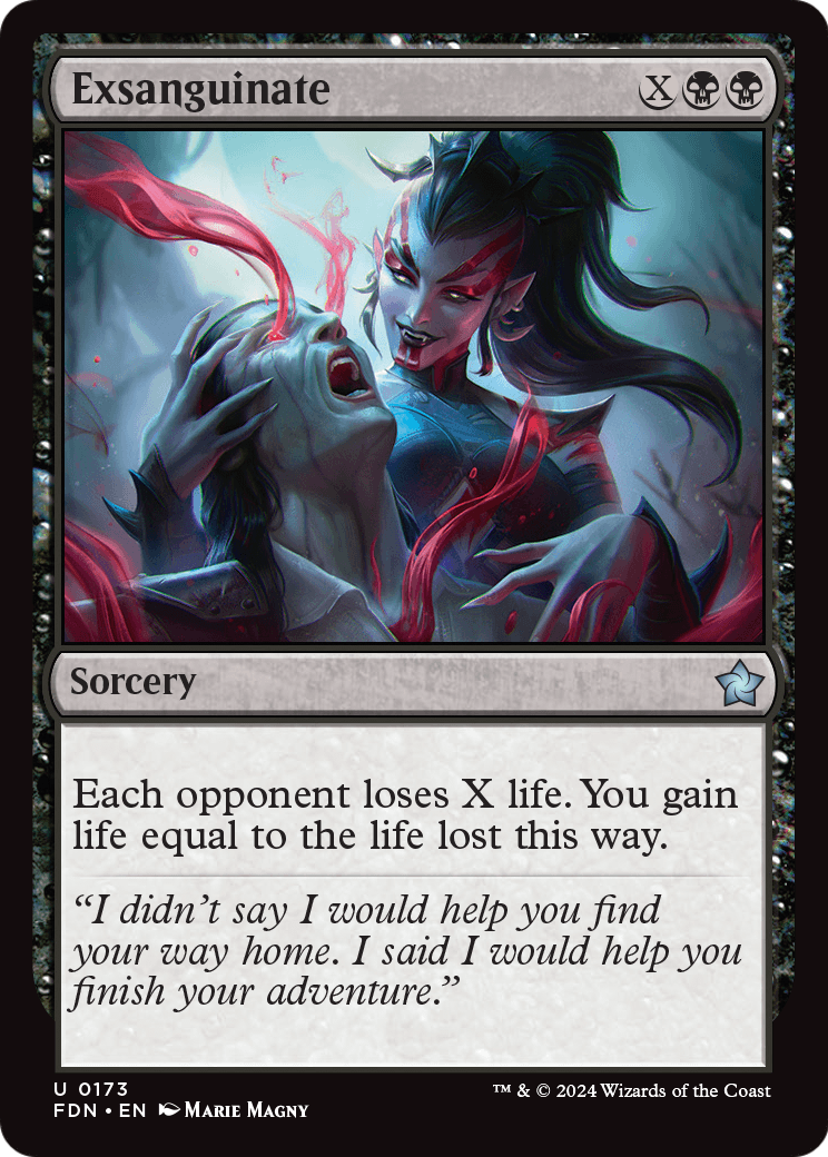 Exsanguinate (FDN-173) [Foundations] Foil