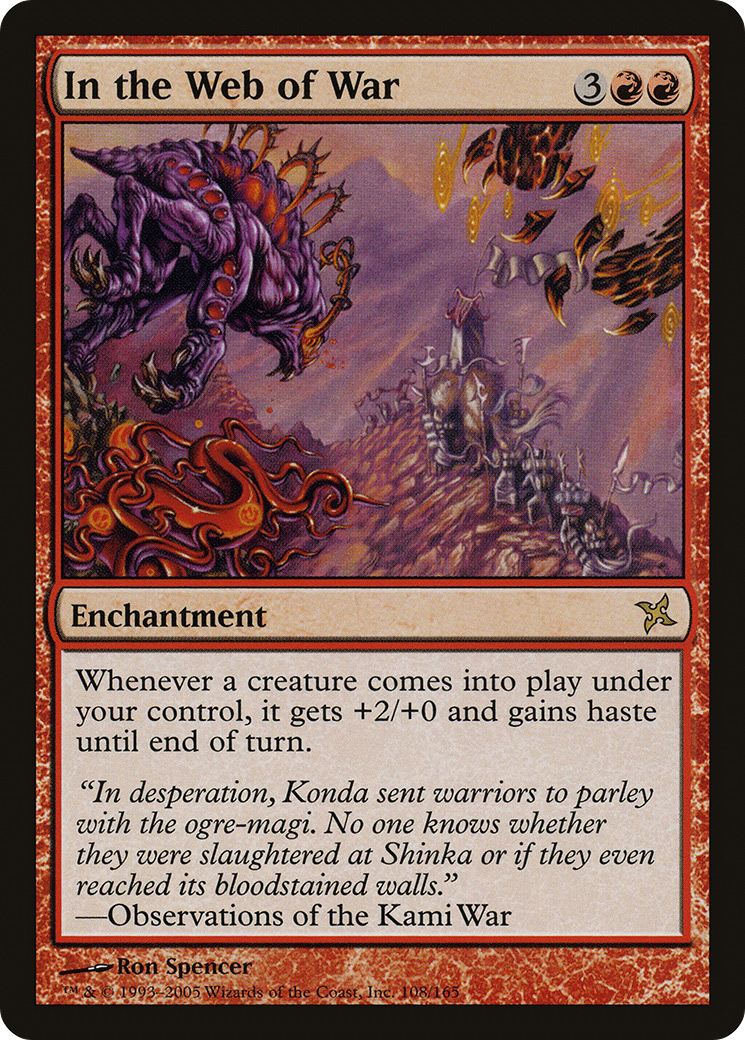 In the Web of War (BOK-108) [Betrayers of Kamigawa] Foil