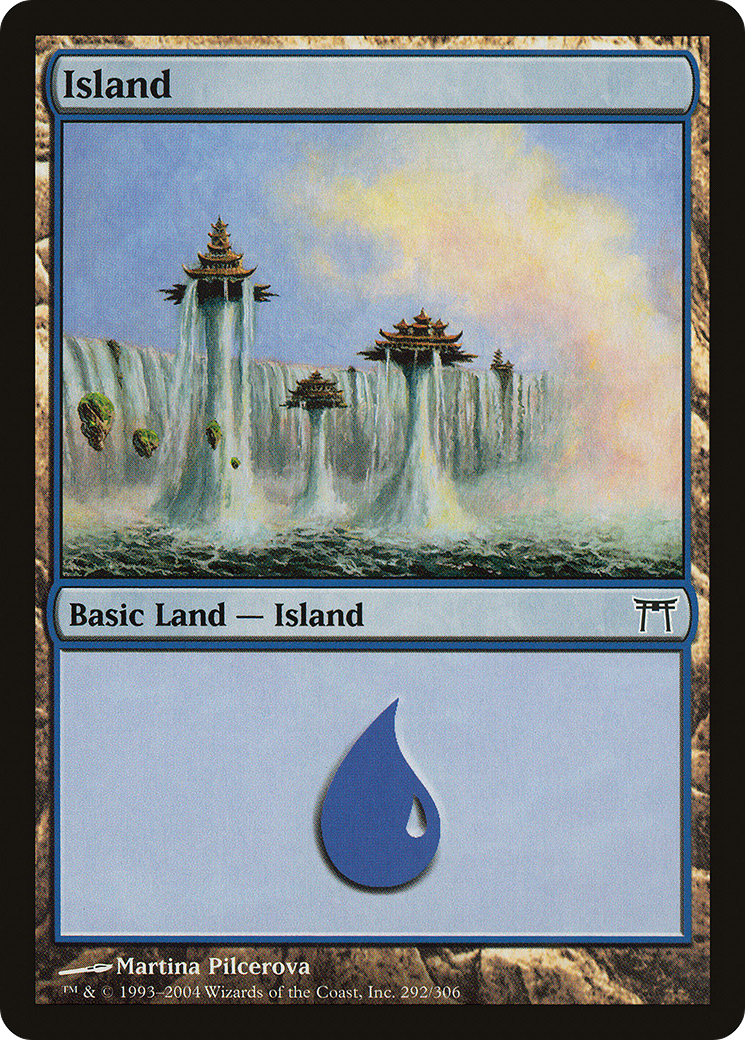 Island (CHK-292) [Champions of Kamigawa] Foil