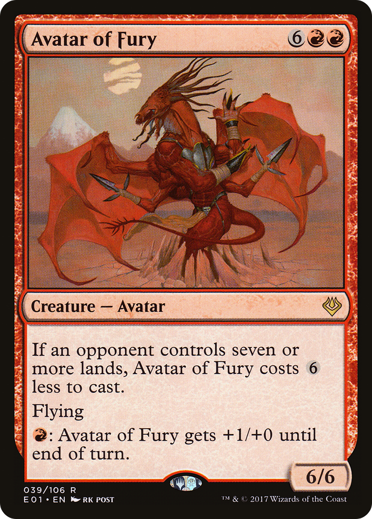 Avatar of Fury (AC2-039) [Archenemy: Nicol Bolas]