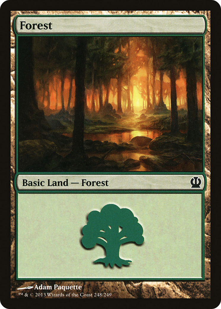 Forest (THS-248) [Theros] Foil