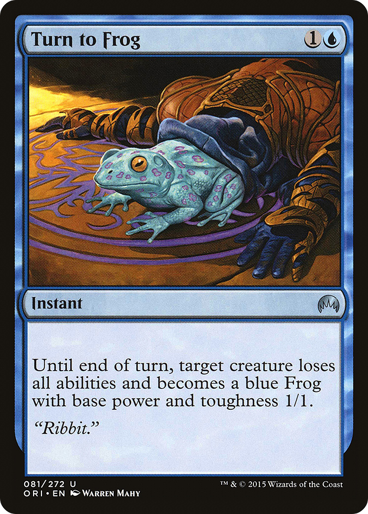 Turn to Frog (ORI-081) [Magic Origins]