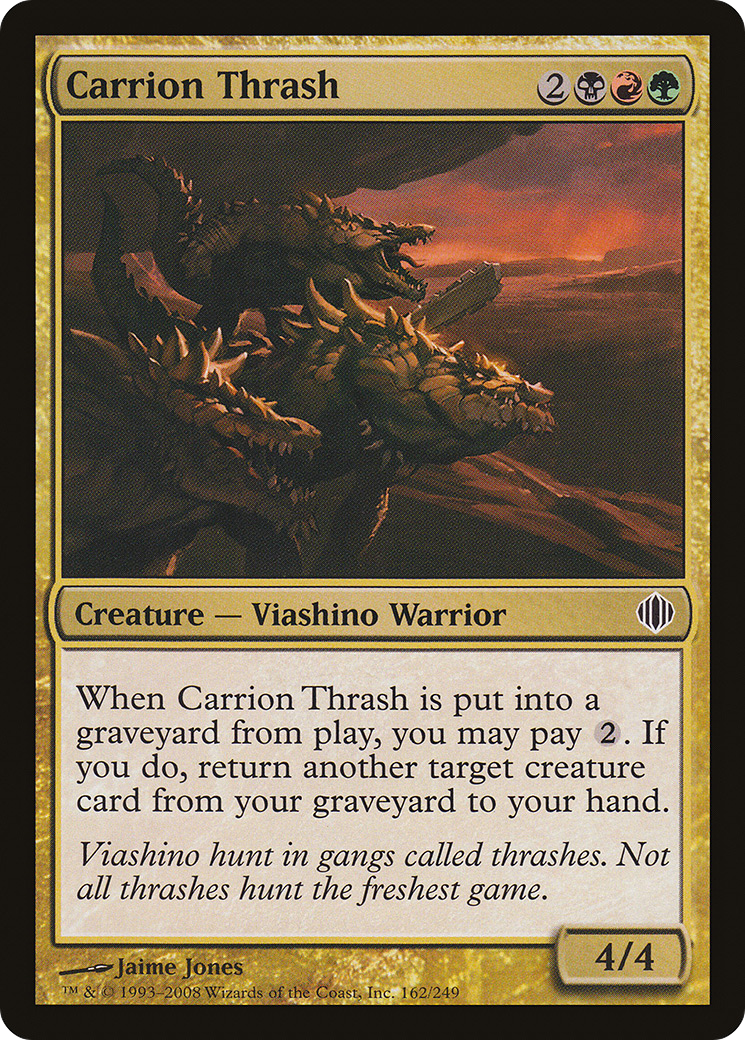 Carrion Thrash (ALA-162) [Shards of Alara] Foil
