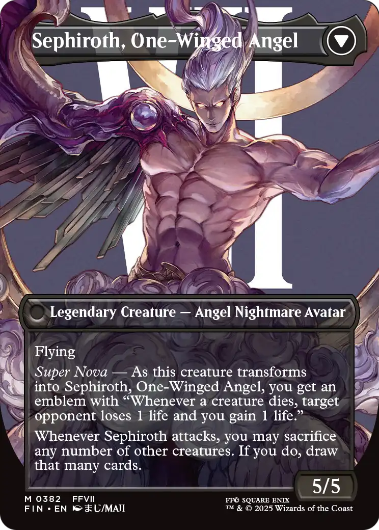 Sephiroth, Fabled SOLDIER (FIN-382) (Borderless) [FINAL FANTASY] Foil