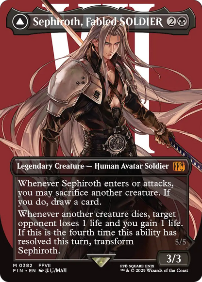 Sephiroth, Fabled SOLDIER (FIN-382) (Borderless) [FINAL FANTASY]
