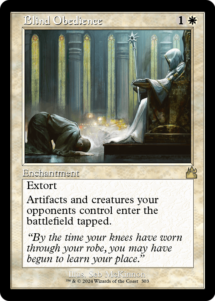 Blind Obedience (Retro Frame) (RVR-303) [Ravnica Remastered]