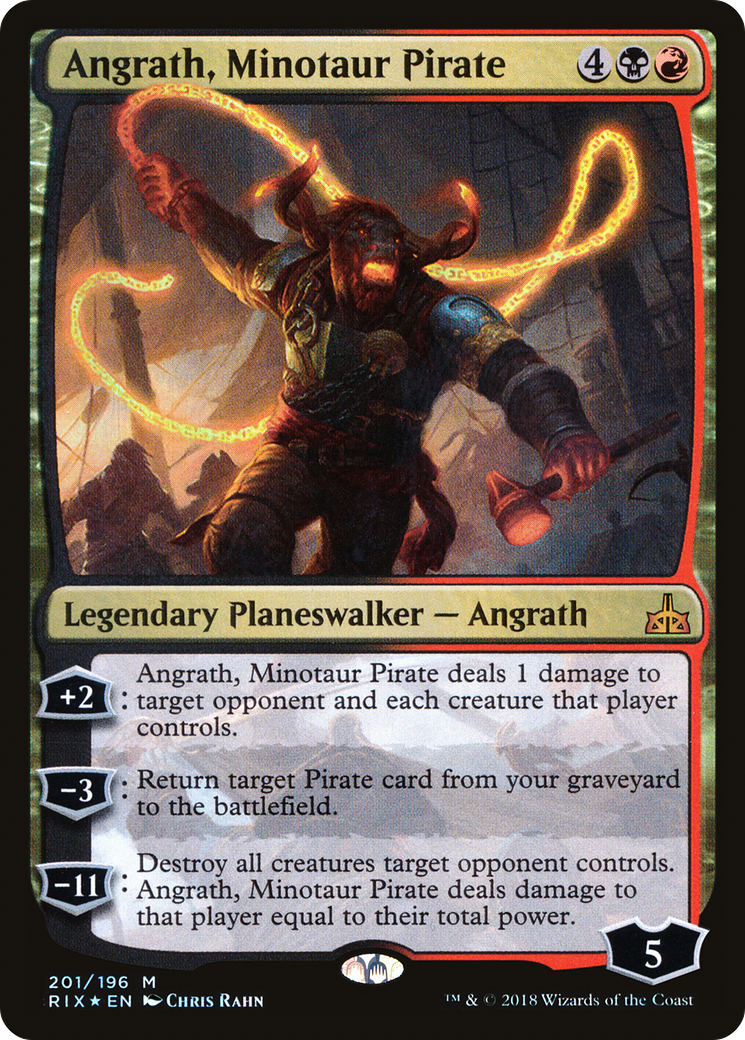 Angrath, Minotaur Pirate (RIX-201) [Rivals of Ixalan] Foil