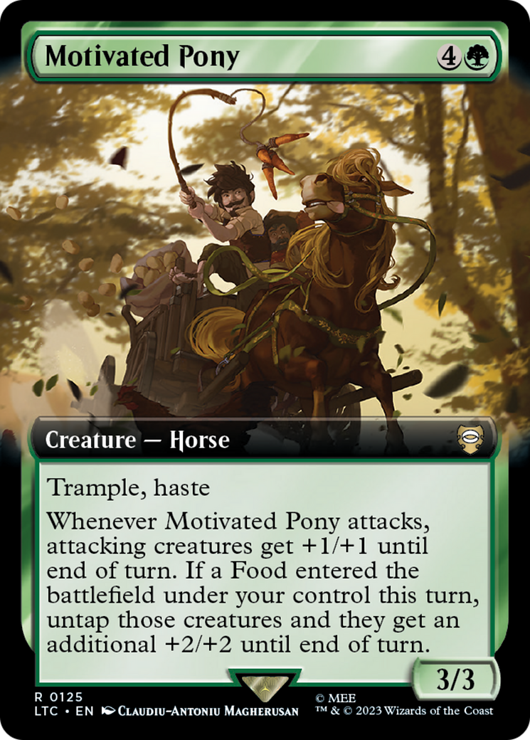Motivated Pony (Extended Art) (LTC-125) [Tales of Middle-earth Commander]