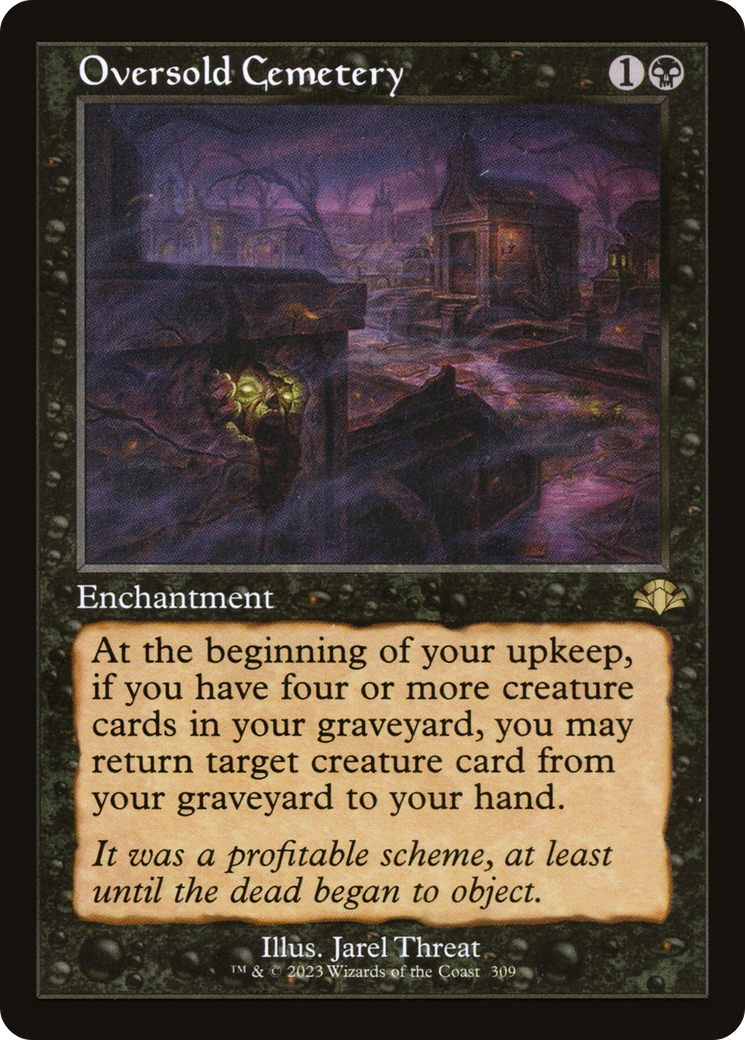 Oversold Cemetery (Retro Frame) (DMR-309) [Dominaria Remastered]