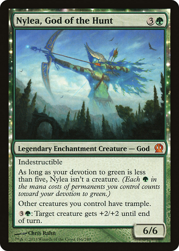 Nylea, God of the Hunt (THS-166) [Theros] Foil