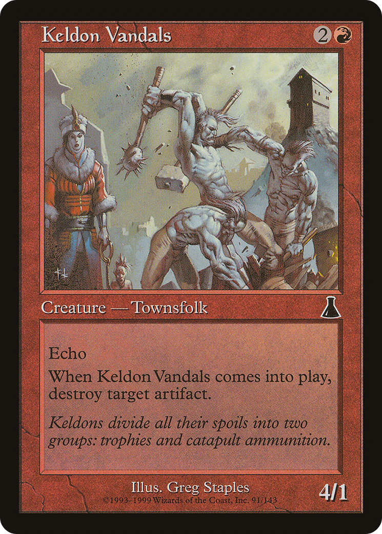 Keldon Vandals (UDS-091) [Urza's Destiny] Foil