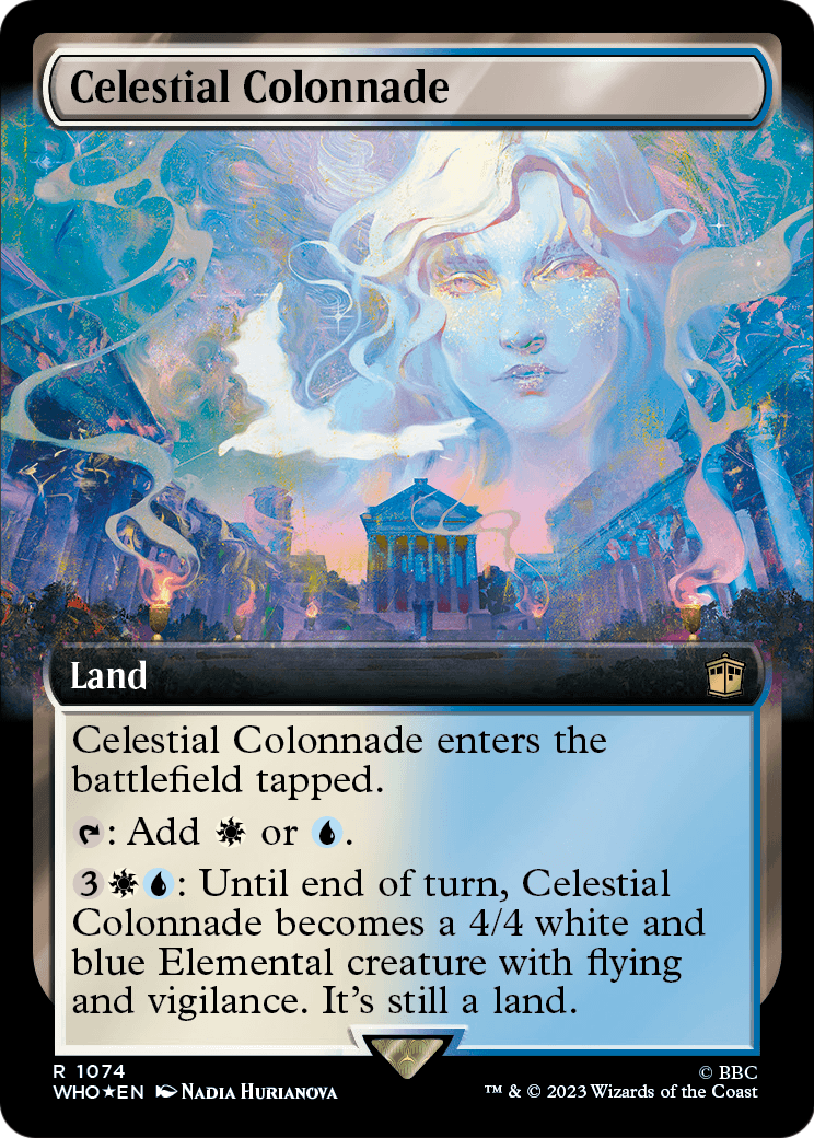 Celestial Colonnade (Extended Art) (Surge Foil) (WHO-1074) [Doctor Who] Foil