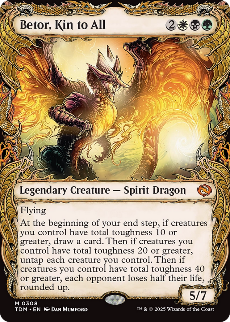 Betor, Kin to All (Showcase) (TDM-308) [Tarkir: Dragonstorm] Foil