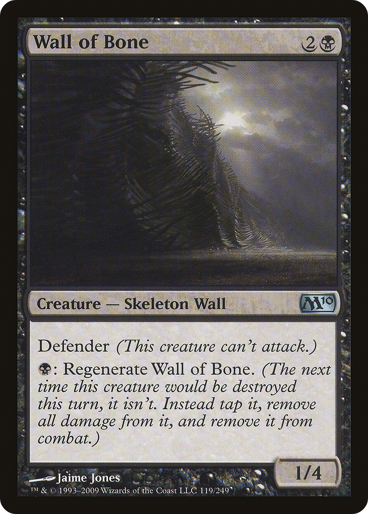 Wall of Bone (M10-119) [Magic 2010]