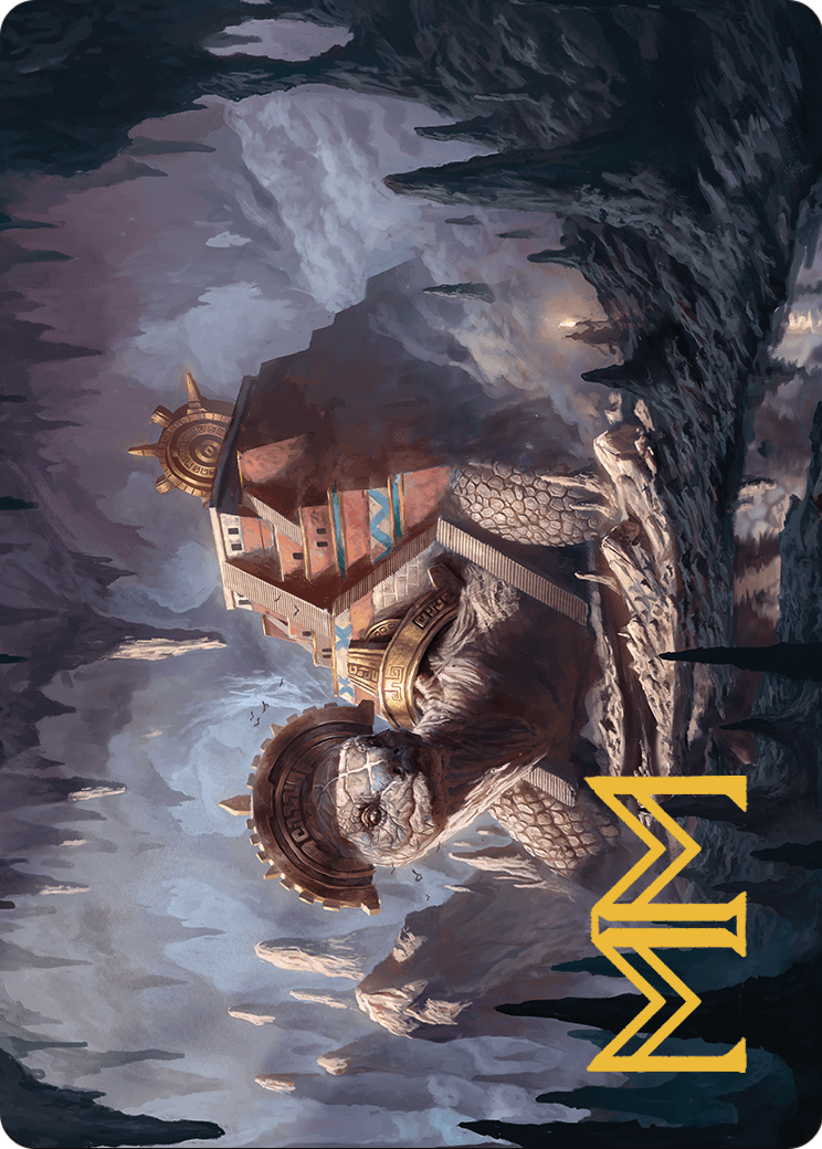 Bedrock Tortoise // Bedrock Tortoise (ALCI-023) (Borderless) [The Lost Caverns of Ixalan Art Series] Foil