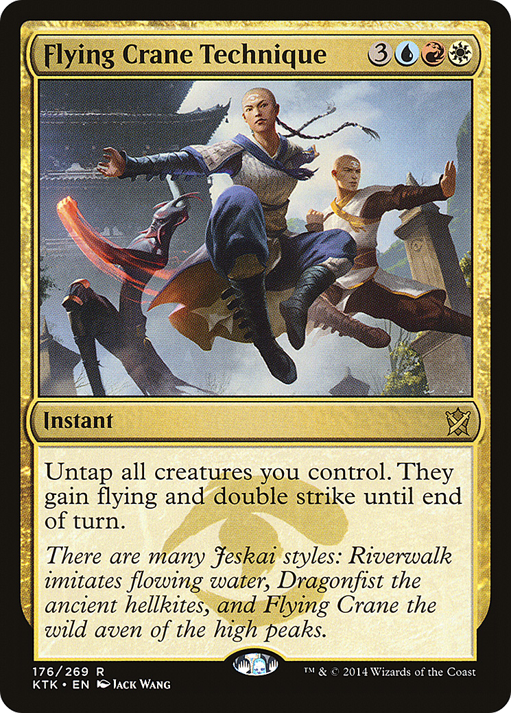 Flying Crane Technique (KTK-176) [Khans of Tarkir] Foil