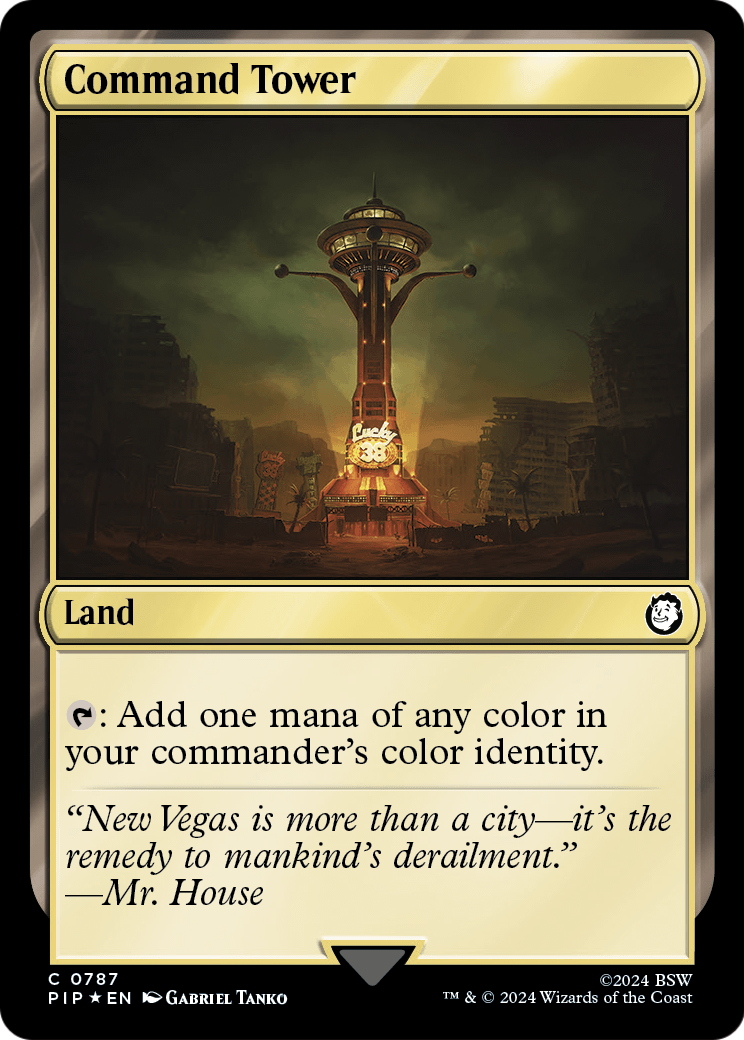 Command Tower (Surge Foil) (PIP-787) [Fallout] Foil