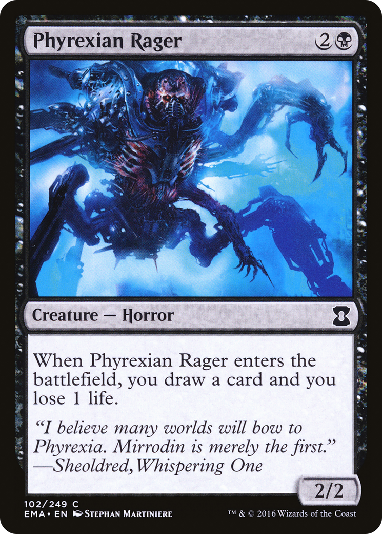 Phyrexian Rager (EMA-102) [Eternal Masters] Foil
