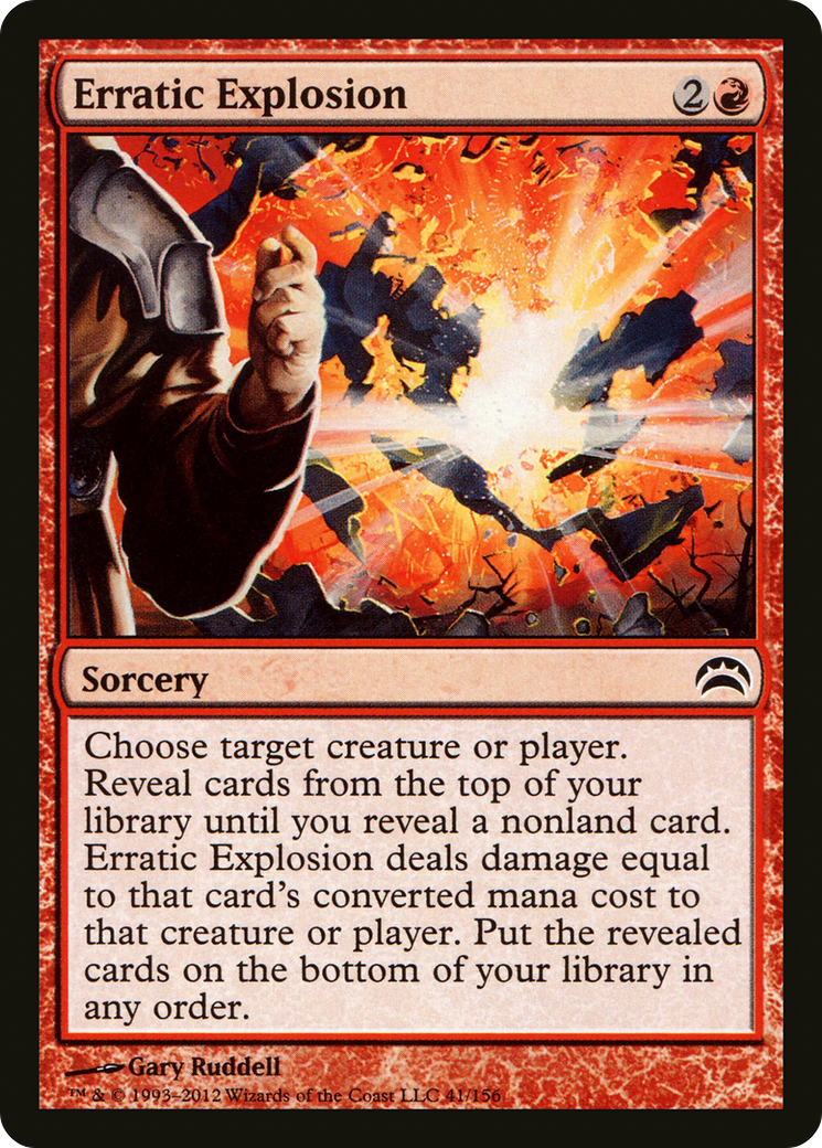 Erratic Explosion (PC2-041) [Planechase 2012] Foil