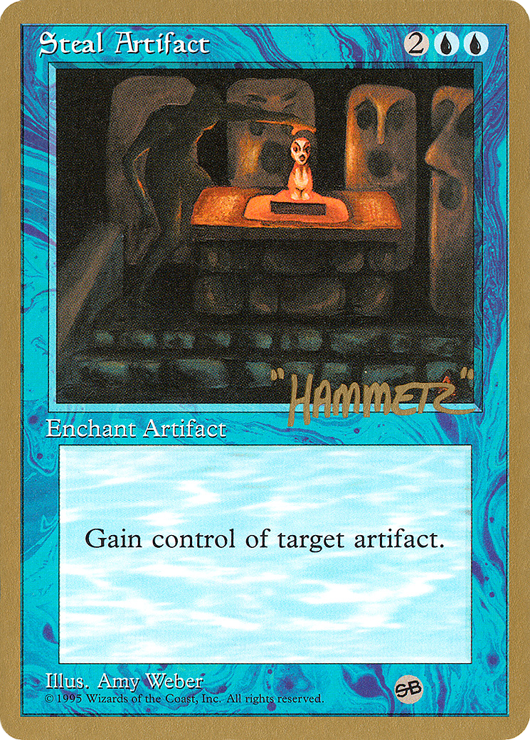 Steal Artifact - 1996 Shawn "Hammer" Regnier (4ED) (SB) [Pro Tour Collector Set]