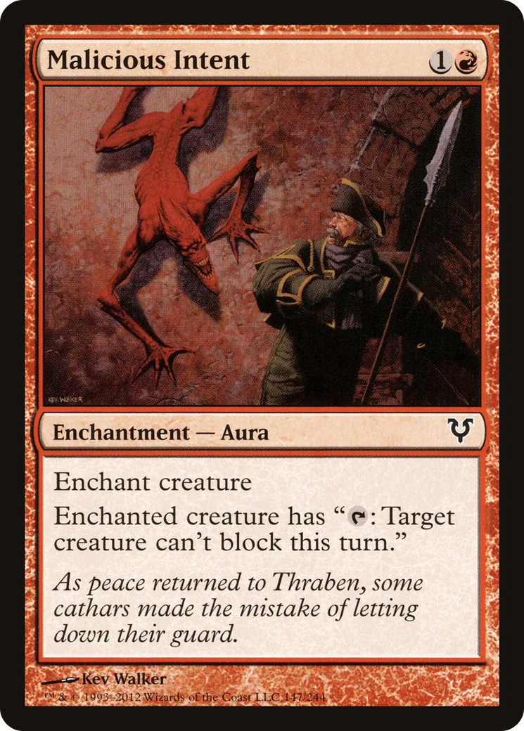 Malicious Intent (AVR-147) [Avacyn Restored]