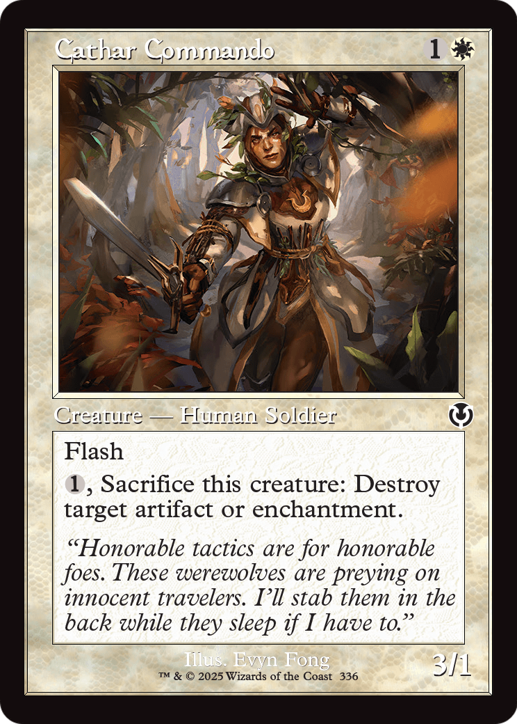 Cathar Commando (Retro Frame) (INR-336) [Innistrad Remastered]