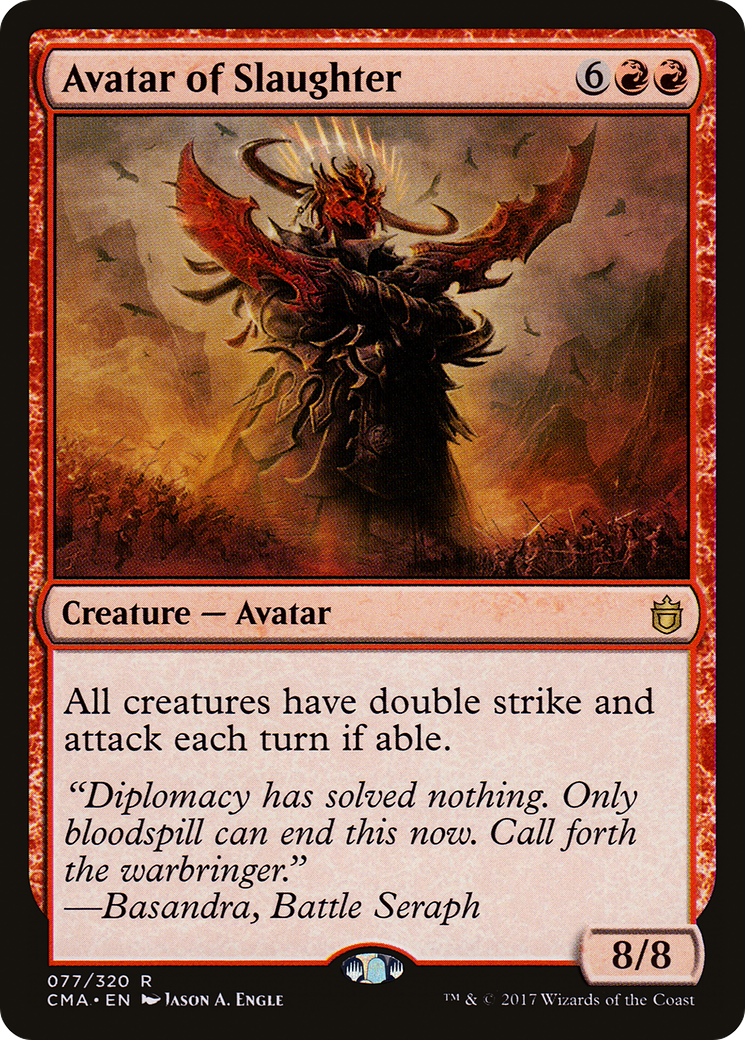 Avatar of Slaughter (CMA-077) [Commander Anthology]