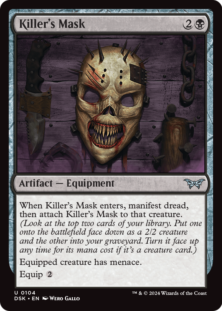 Killer's Mask (DSK-104) [Duskmourn: House of Horror] Foil
