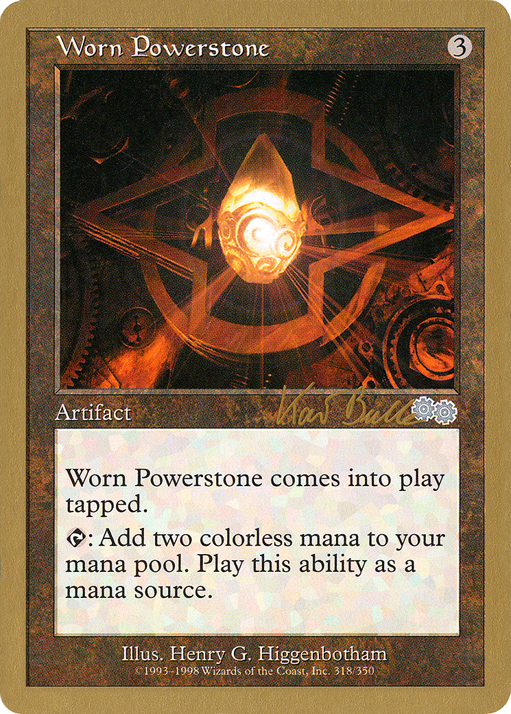 Worn Powerstone - 1999 Kai Budde (USG) [World Championship Decks 1999]