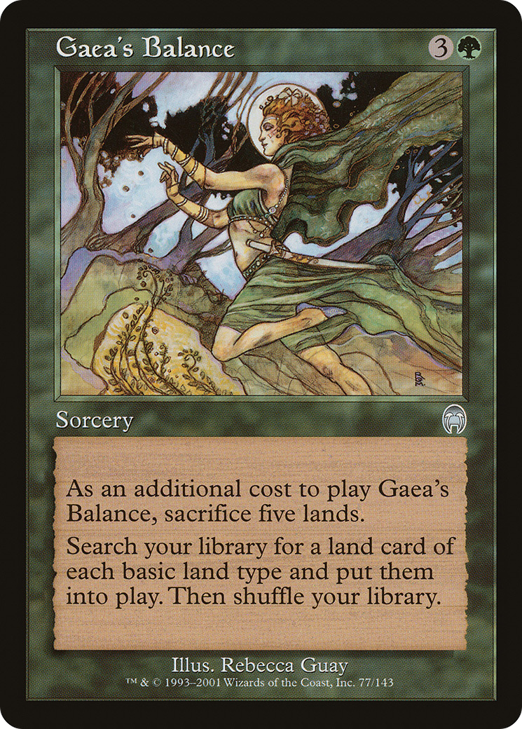 Gaea's Balance (APC-077) [Apocalypse] Foil