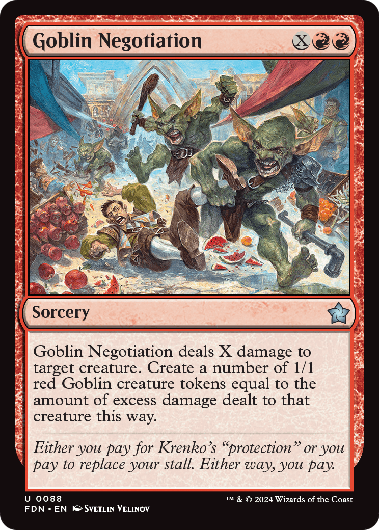 Goblin Negotiation (FDN-088) [Foundations] Foil