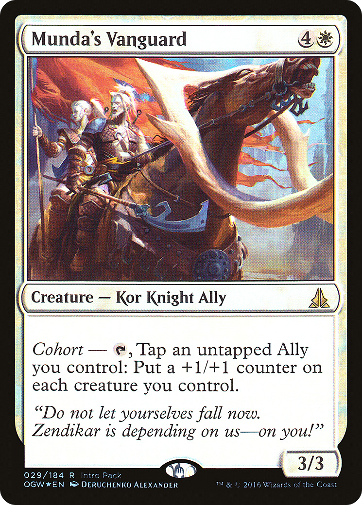 Munda's Vanguard (UMP-029) [Oath of the Gatewatch Promos] Foil