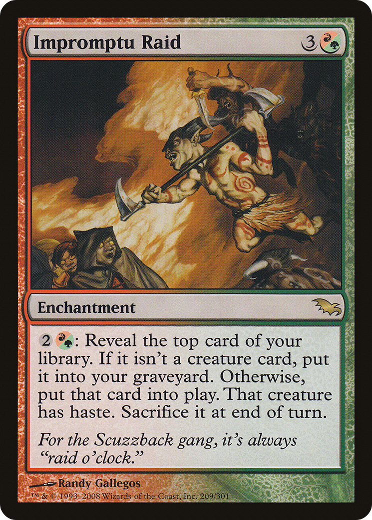Impromptu Raid (SHM-209) [Shadowmoor] Foil