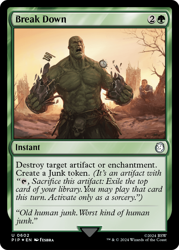 Break Down (Surge Foil) (PIP-602) [Fallout] Foil