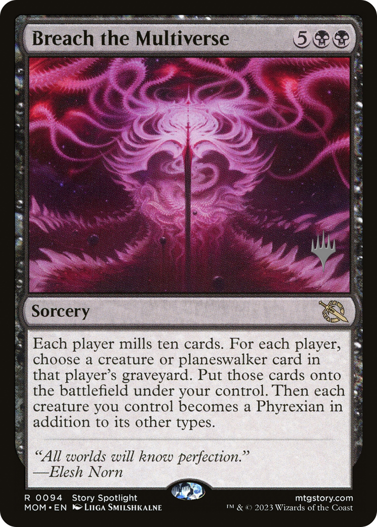 Breach the Multiverse (PPMOM-094) [Promo Pack: March of the Machine Promos] Foil