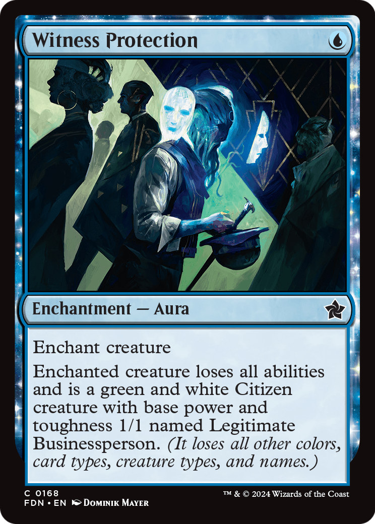 Witness Protection (FDN-168) [Foundations] Foil