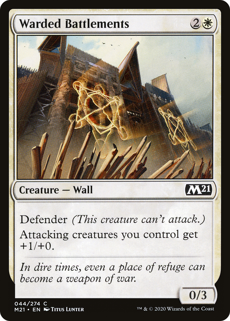Warded Battlements (M21-044) [Core Set 2021]