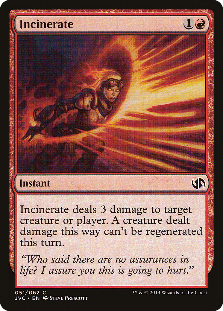Incinerate [Duel Decks Anthology: Jace vs. Chandra]