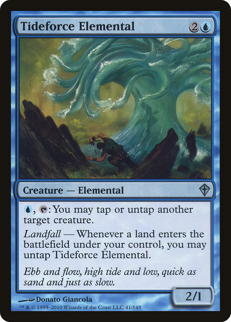 Tideforce Elemental (WWK-041) [Worldwake] Foil