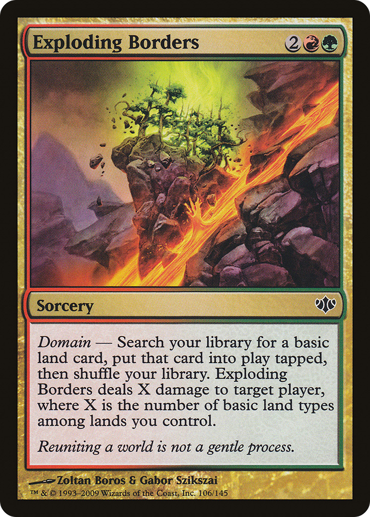 Exploding Borders (CON-106) [Conflux] Foil
