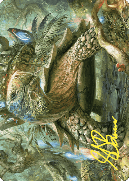 Blossoming Tortoise // Blossoming Tortoise (AWOE-024) (Borderless) [Wilds of Eldraine Art Series] Foil