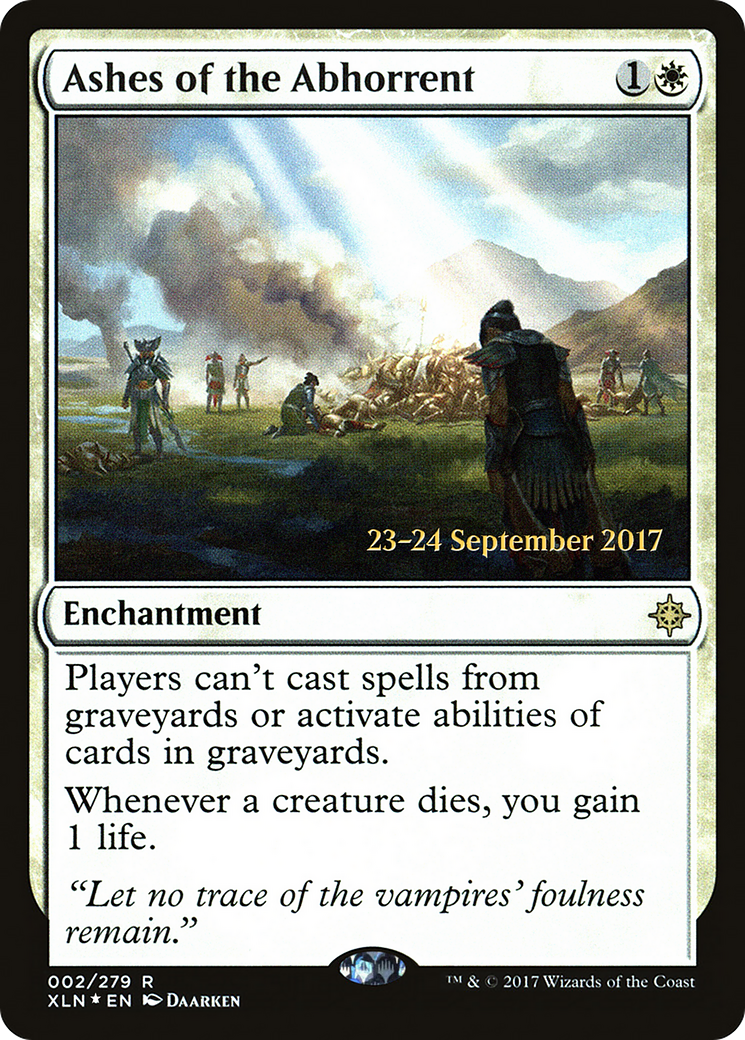 Ashes of the Abhorrent (PRE-02S) [Ixalan Promos] Foil